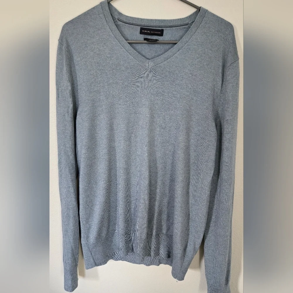 Banana Republic Men's Blue Cashmere Sweater Size Medium
